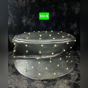 Studded Black Cap